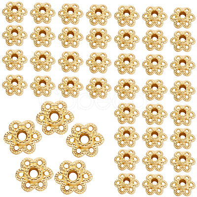 300Pcs Alloy Beads Caps PALLOY-SC0004-38-1