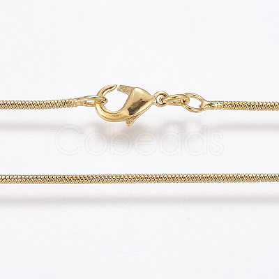 Eco-Friendly Rack Plating Brass Chain Necklaces LS-MAK-G002-05G-A-FF-1
