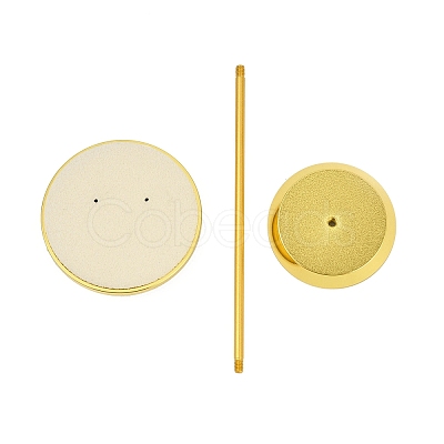 Round Microfiber Earring Display Riser Stands EDIS-Q002-01G-1