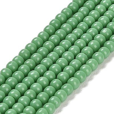 Imitation Jade Glass Beads Strands GLAA-K062-A01-02-1