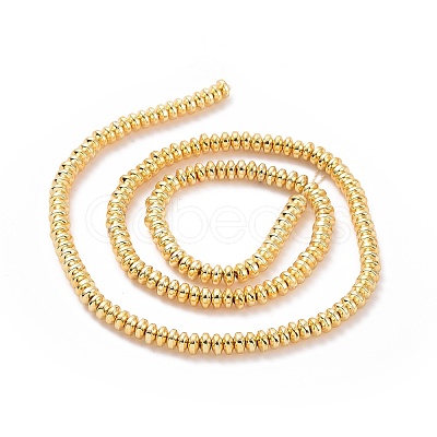 Electroplate Non-magnetic Synthetic Hematite Beads Strands G-L485-04B-G-1
