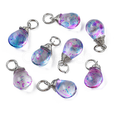 Transparent Glass Pendants GLAA-Q026-09-1