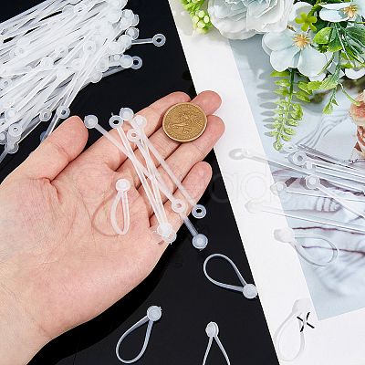 300Pcs PP Plastic Price Tag Chains FIND-FH0011-69B-1