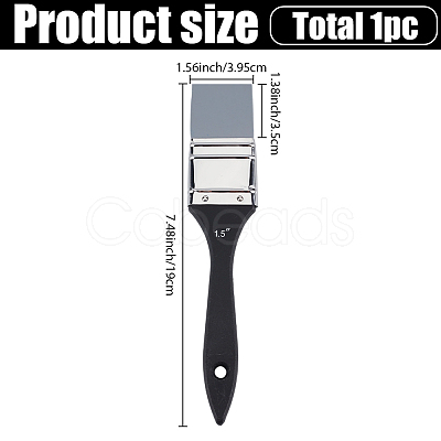 1Pc Silicone Brushes with Wooden Handle AJEW-GF0012-92A-1