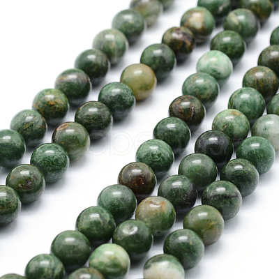 Natural African Jade Beads Strands G-P326-12-8mm-1