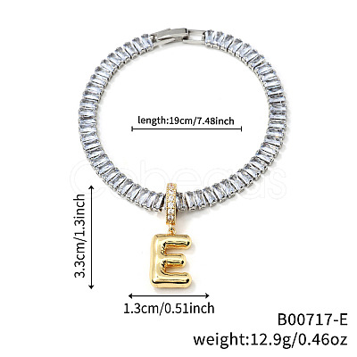 Fashionable Brass Charm Bracelets LI7211-5-1