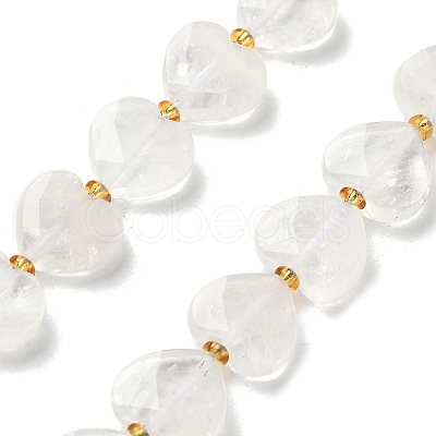 Natural Quartz Crystal Beads Strands G-B044-B15-01-1