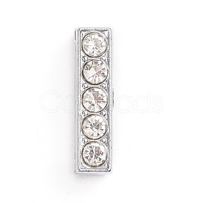 Alloy Slide Charms LS-ALRI-WH0005-09I-P-1