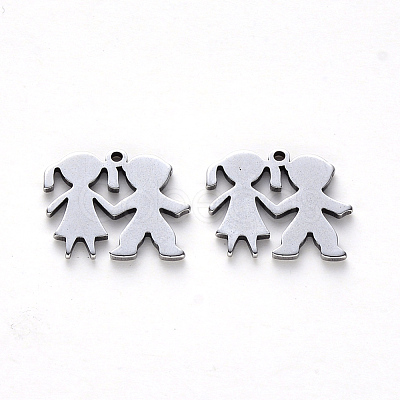 Tarnish Resistant 304 Stainless Steel Charms X-STAS-N092-81-1