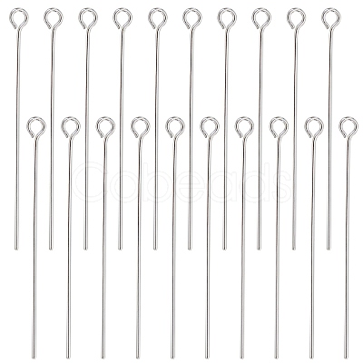 30Pcs 925 Sterling Silver Eye Pins STER-BC0002-59B-1