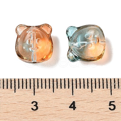 Transparent Spray Paint Glass Beads GLAA-Z011-01E-1