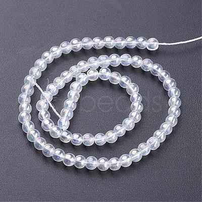 Glass Bead Strands GR6mm-01Y-AB-1