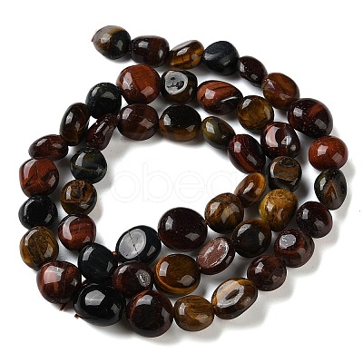 Three-Color Natural Tiger Eye Beads Strands G-C268-A04-8x10mm-1