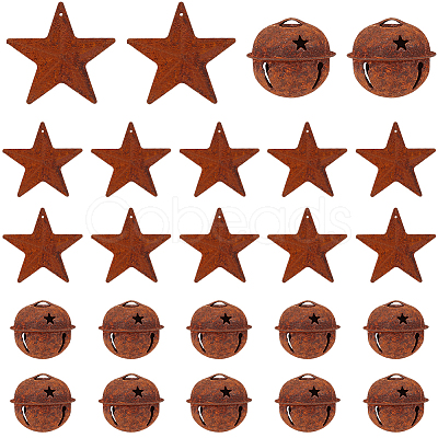 40Pcs 2 Styles Iron Pendants IFIN-CN0001-01-1