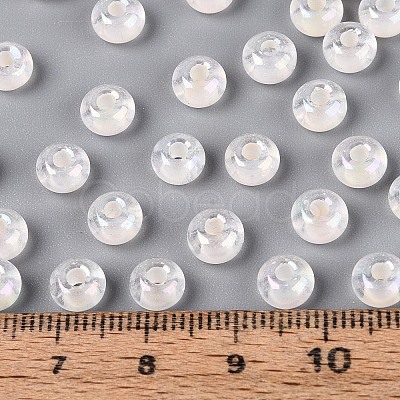 FGB Inside Colours Transparent Glass Seed Beads SEED-T009-01K-1