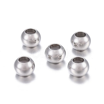 201 Stainless Steel Beads STAS-P238-02P-02-1