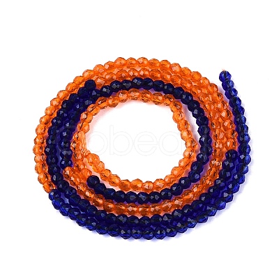 Transparent Glass Beads Strands GLAA-N074-01A-15-1