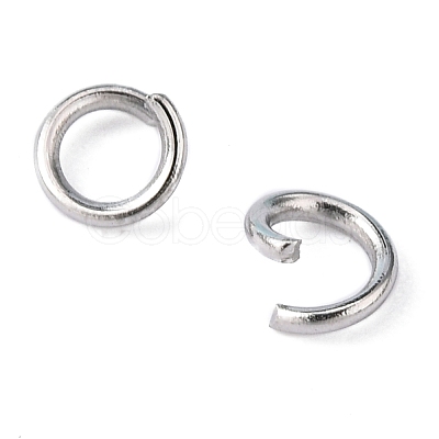 Tarnish Resistant 304 Stainless Steel Open Jump Rings STAS-E011-4x0.7mm-1