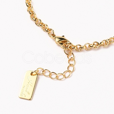 Brass Figaro Chain Bracelets BJEW-H537-01G-1