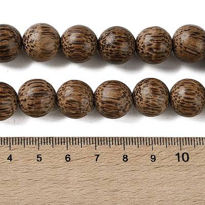 Natural Coconut Wood Beaded Strands COCB-P002-10B-1