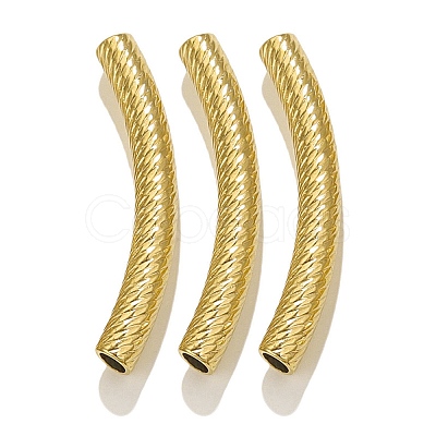 304 Stainless Steel Curved Tube Beads STAS-M071-03B-G-1
