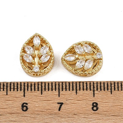 Brass Pave Cubic Zirconia Multi-strand Links ZIRC-F145-07G-01-1