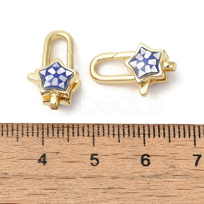 Brass Lobster Claw Clasps KK-K385-017G-1