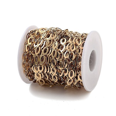 PVD Vacuum Plating 304 Stainless Steel Link Chains CHS-H026-16G-1