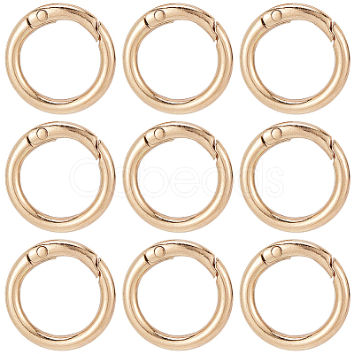 SUNNYCLUE 30Pcs Alloy Spring Gate Rings FIND-SC0009-08-1