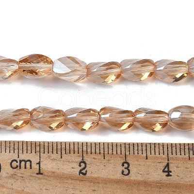 Electroplate Glass Beads Strands EGLA-L045-C-PL04-1