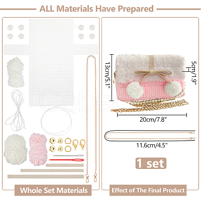 DIY Shoulder Bag Making Kits DIY-WH0504-319C-1