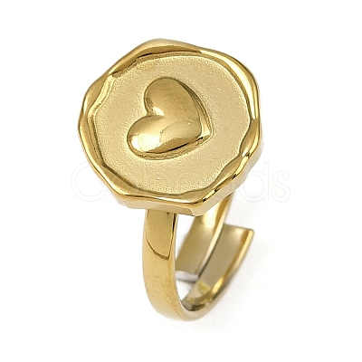 Golden 304 Stainless Steel Finger Rings RJEW-H254-08C-G-1