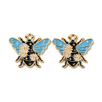 Alloy Enamel Pendants X1-FIND-H051-01A-G-1