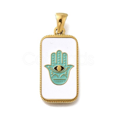 304 Stainless Steel Enamel Pendants STAS-B087-06G-01-1