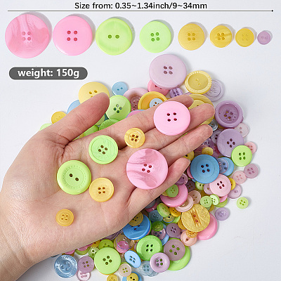 Resin Buttons BUTT-WH20002-07I-1