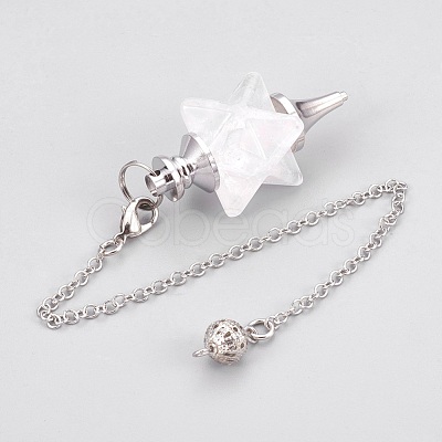 Natural Quartz Crystal Dowsing Pendulums KK-F756-08F-1