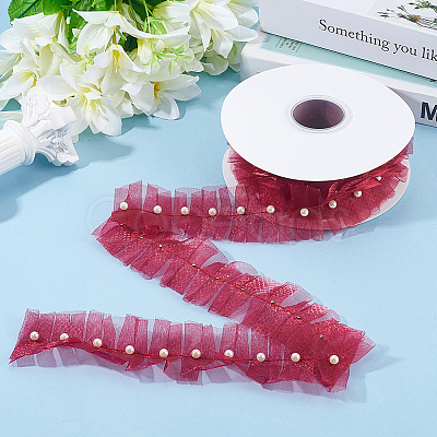 Polyester Embroidery Flower Lace Trim OCOR-WH20006-84B-1