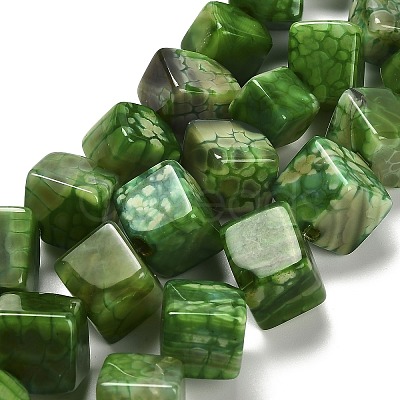 Dyed Natural Agate Beads Strands G-G203-06-1