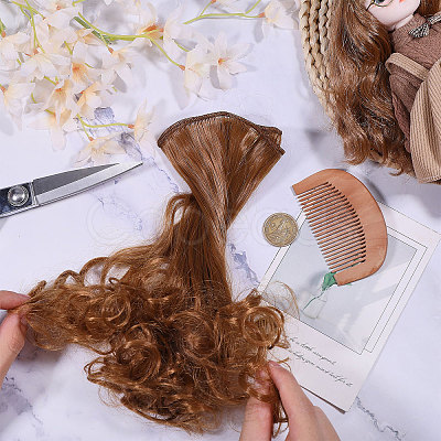 PP Doll Wig Long Curly Hair DIY-WH0591-249B-13-1