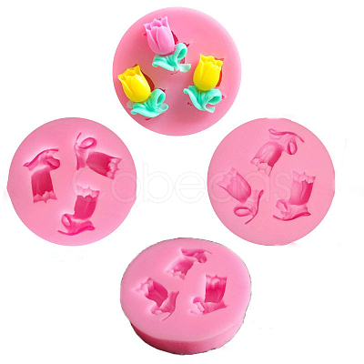 Flower Food Grade Silicone Molds SOAP-PW0001-082C-1