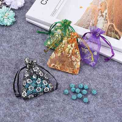 Printed Organza Bags X1-OP-R024-7x9-M-1