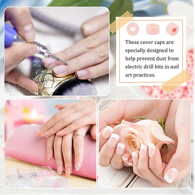 100Pcs Plastic Sleeve Ring FIND-OC0003-05D-1
