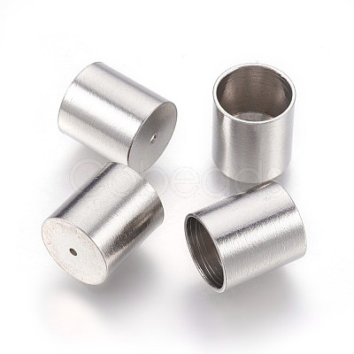 Tarnish Resistant 201 Stainless Steel Cord Ends STAS-O118-68P-1