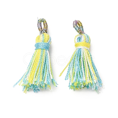 Polyester Tassel Pendants FIND-D302-01G-1
