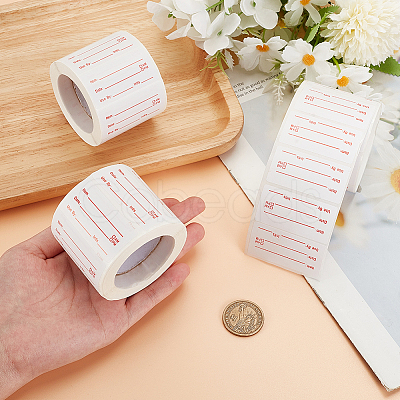 500Pcs Rectangle Roll Stickers DIY-WH0152-935B-1