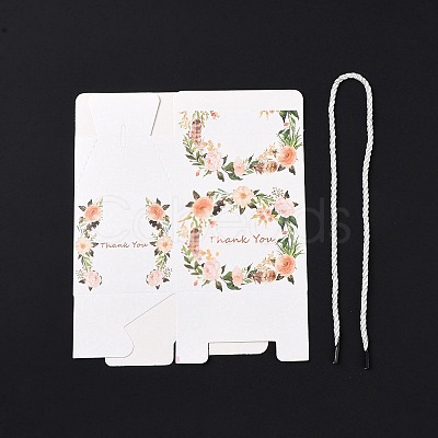 Rectangle Paper Gift Boxes with Handle Rope X1-CON-B010-02B-1