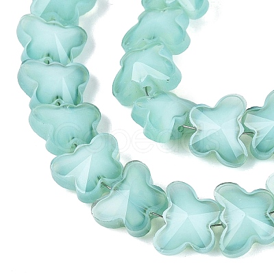 Opaque Glass Beads Strands GLAA-N073-01C-1