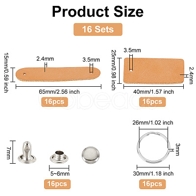 DIY Blank Keychain Making Kit DIY-OC0010-99-1