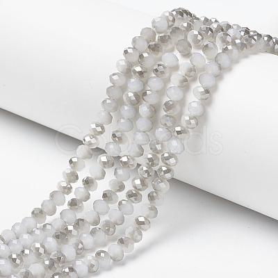 Electroplate Glass Beads Strands EGLA-A034-J4mm-E05-1