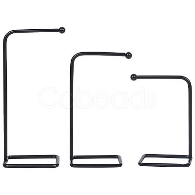 3Pcs 3 Styles Iron Necklace Jewelry Display Rack NDIS-SC0001-01-1
